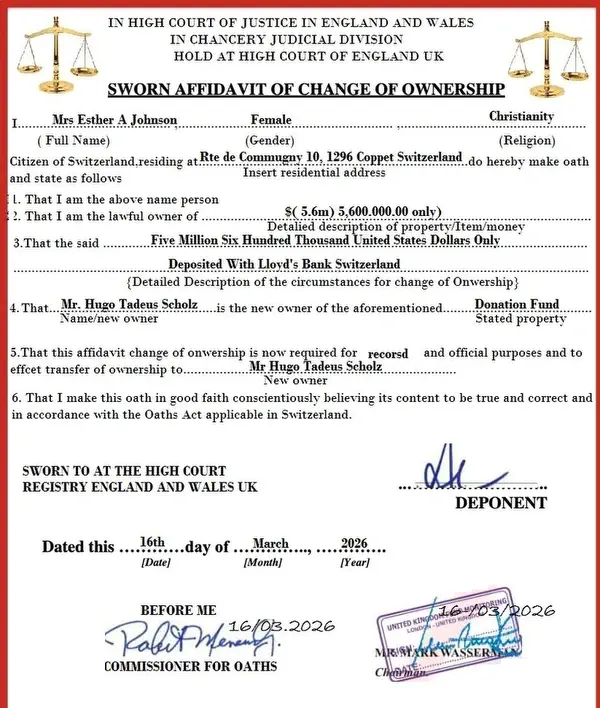 Name der Bankverbindung passt