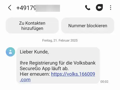 Die Fake-SMS