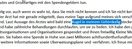 Willste nicht haben!