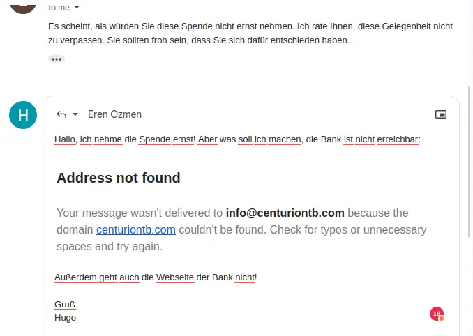 Mails kommen nicht mehr an