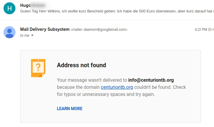 Wieder ist die Bank gesperrt