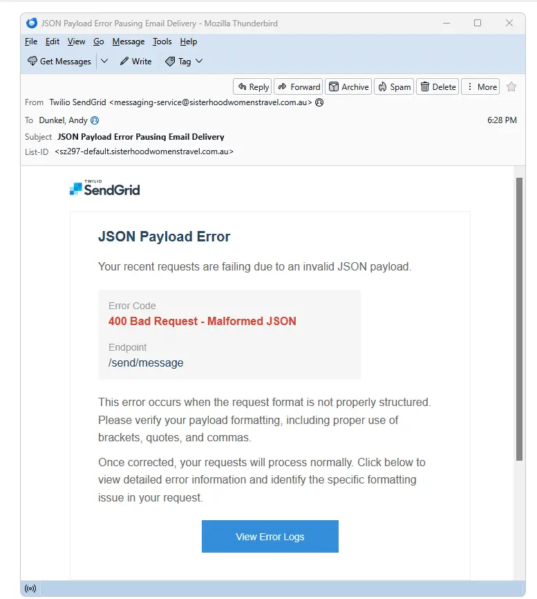 Die Phishing Mail