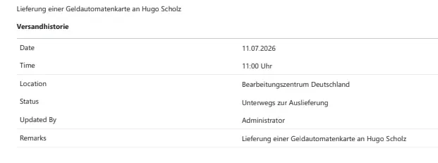Versandinformation